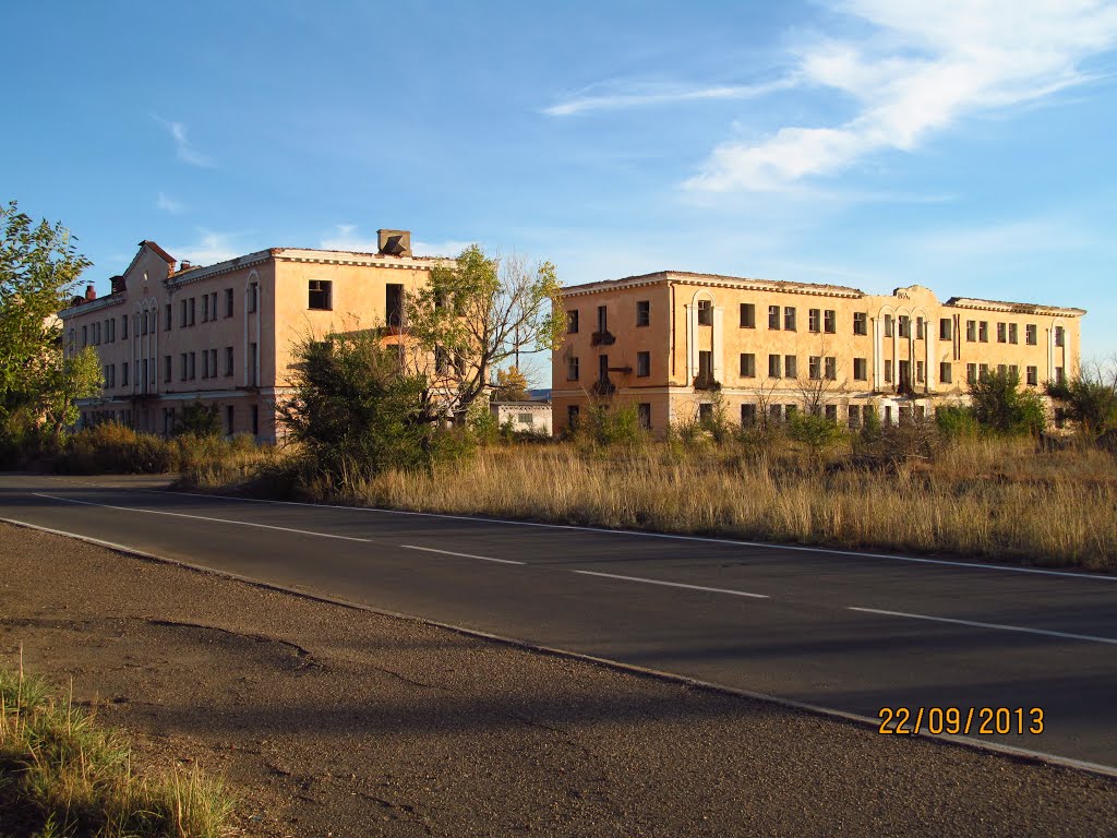 Abandoned houses in Kurchatov