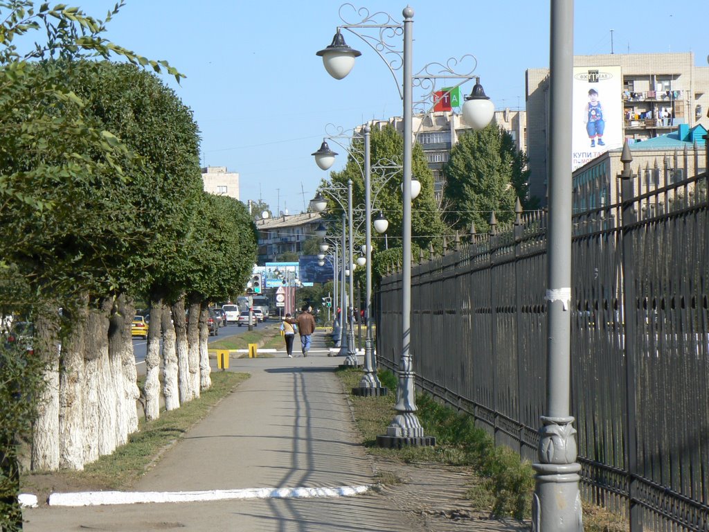 Uralsk. In the street Eurasia