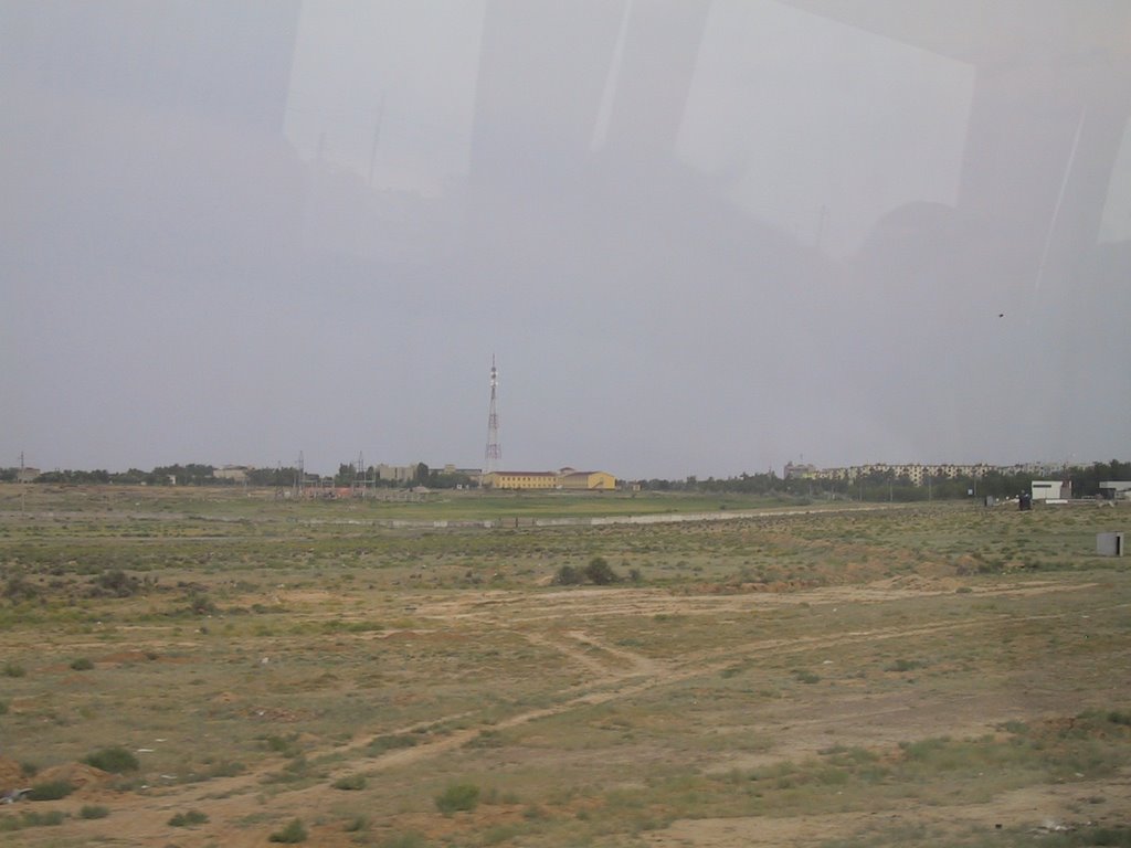 Sputnik Hotel view of Baikonur looking from the north