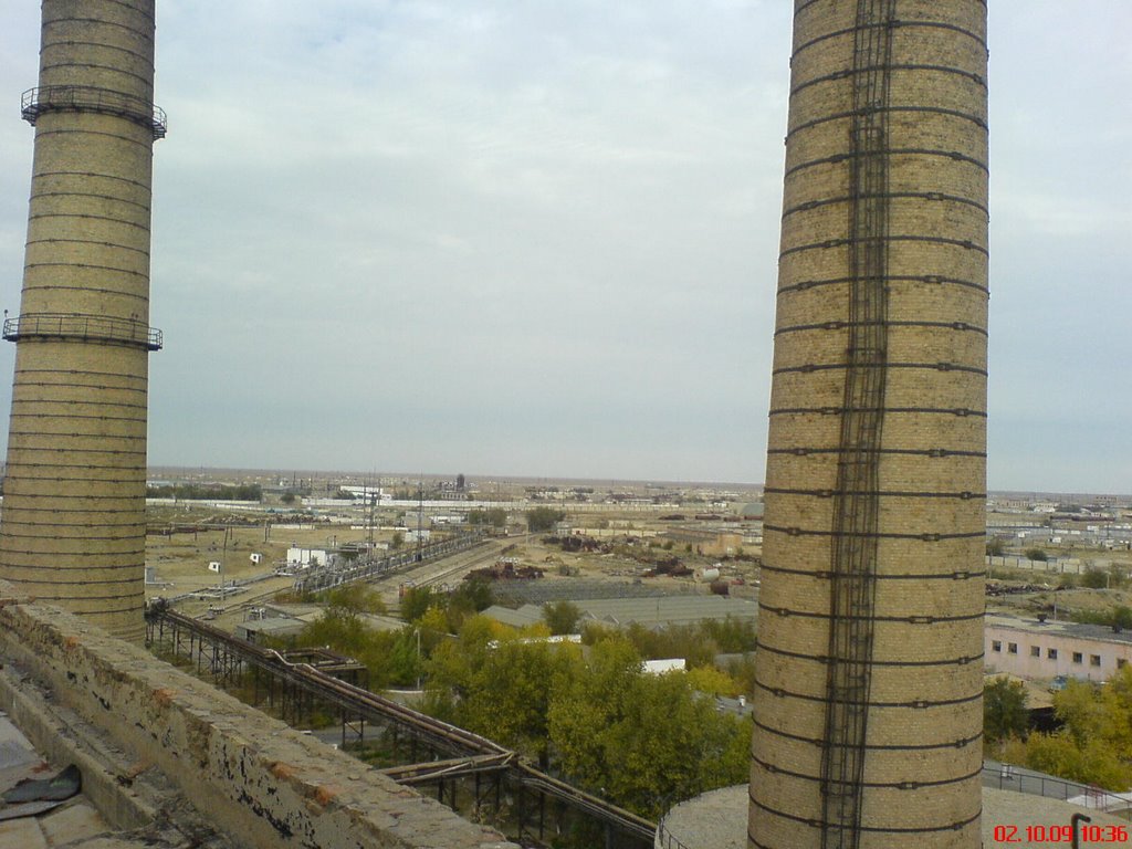 На крыше ТЭЦ
