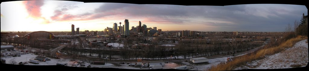 Downtown from across ElbowRiver