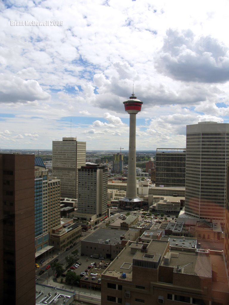 Calgary Tower seen from Petro-Canada