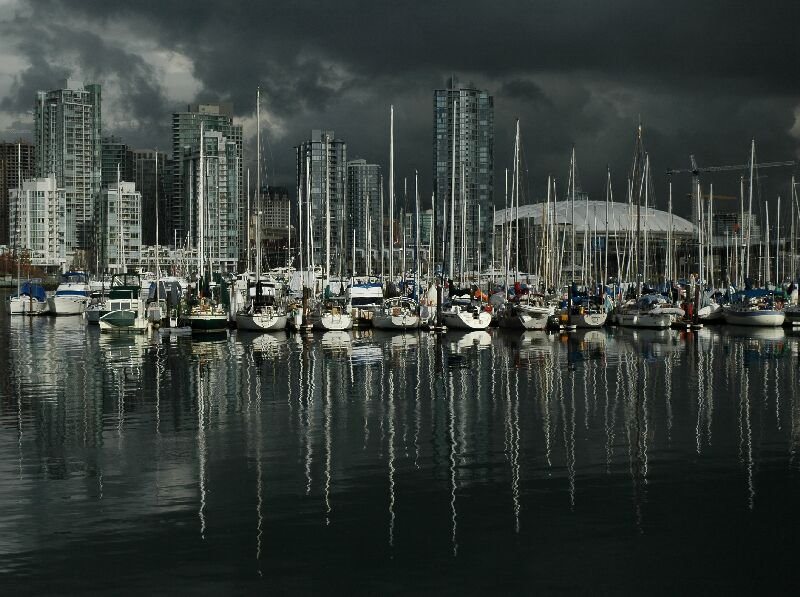 Storm over False Creek