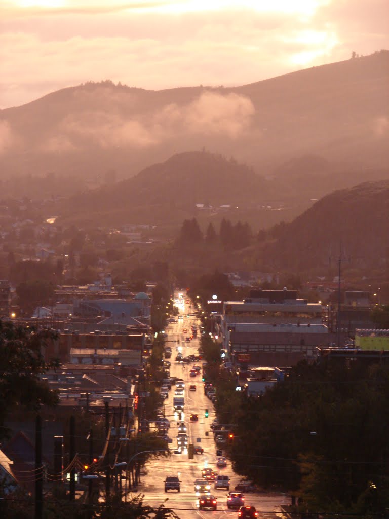 Downtown view from Suicide Hill - Vernon B.C.
