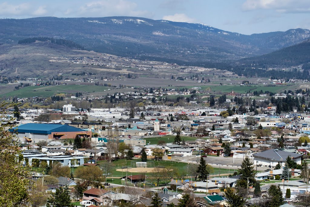 Vernon from the Gray Canal trail on Turtle Mountain