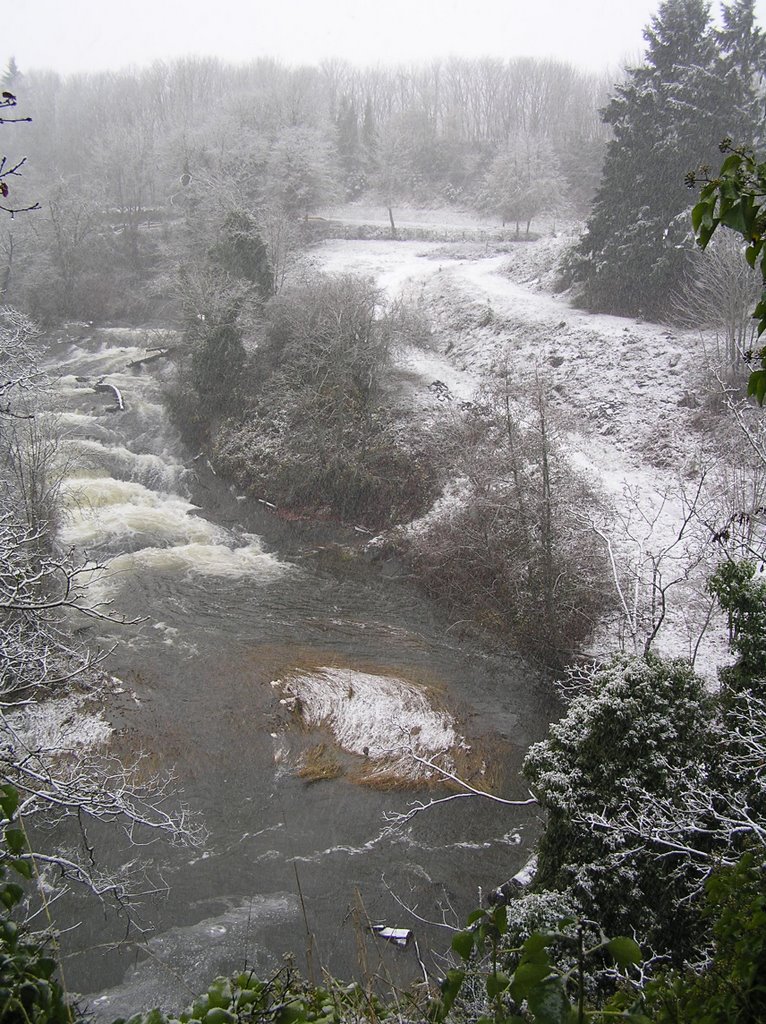 Millstone River, snow