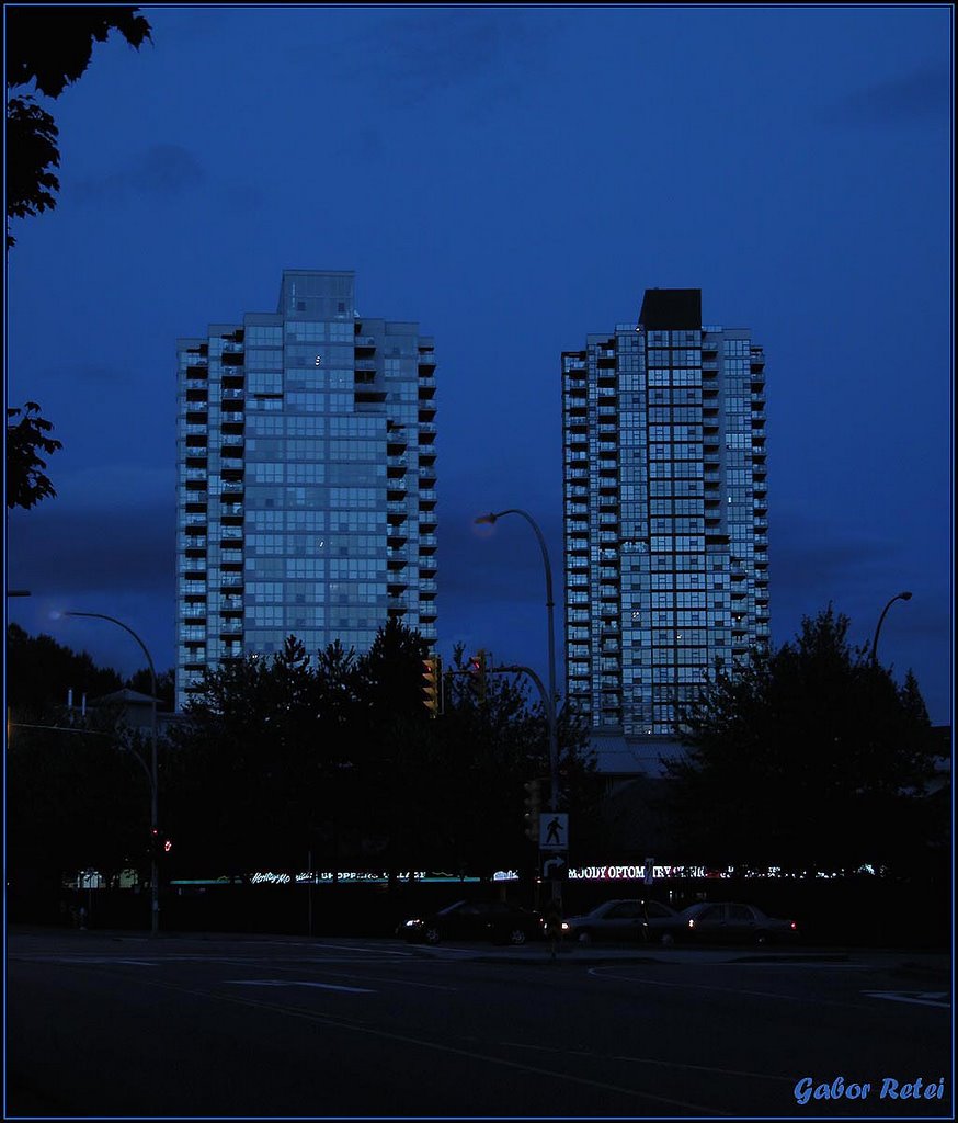 Newport Village at Night