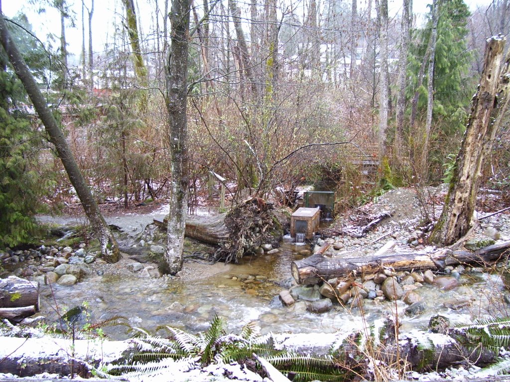 Spawning shelters, Noons Creek Fish Hatchery