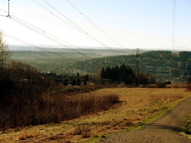 View from the top of Coquitlam crunch looking south