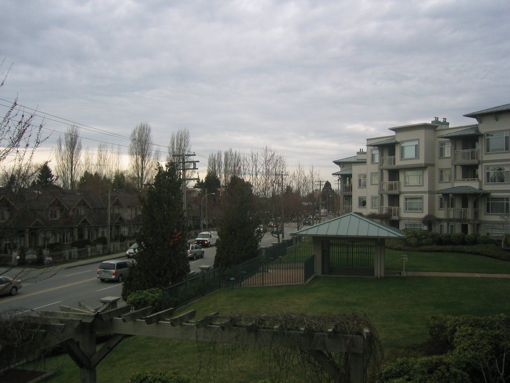 View of Blundell Rd from Laguna appt complex