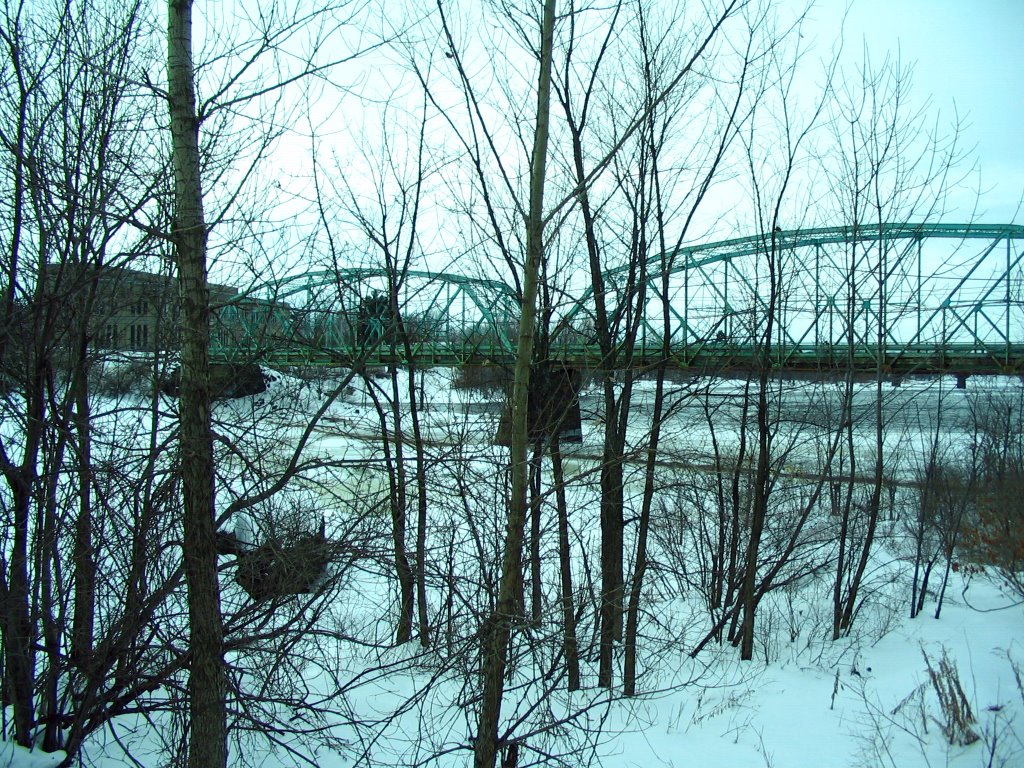 Old Bridge Through the Branches in Drummondville