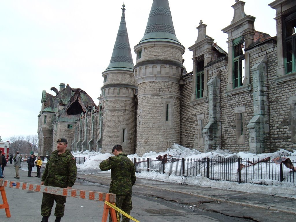 Incendie majeur au Manège militaire de Québec: une grande perte...