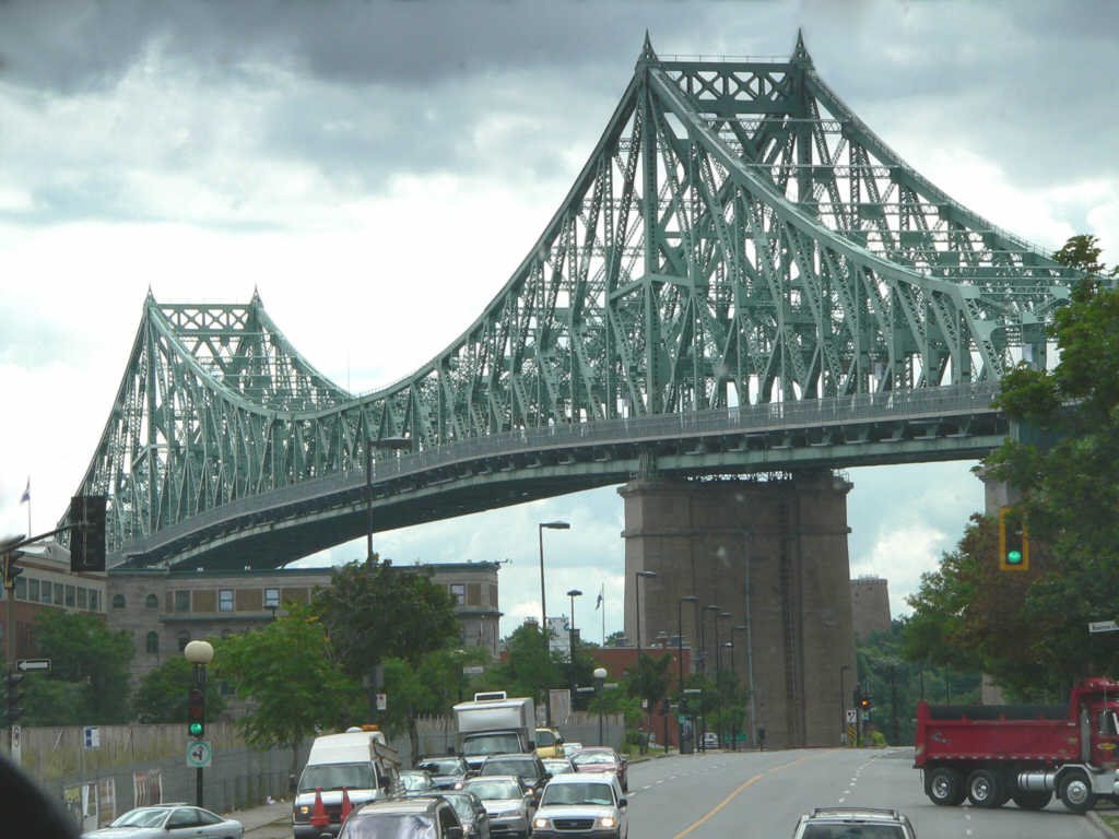 Canada, le pont de Jacques Cartier à Montréal