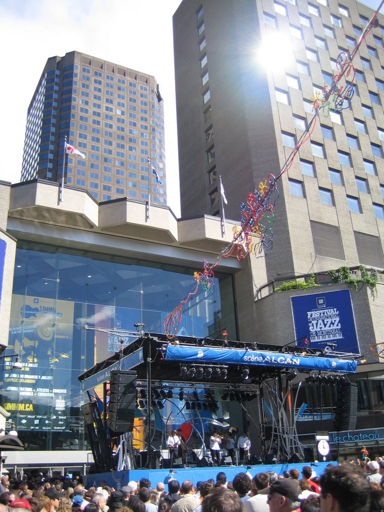 Complexe Desjardins during Jazz Festival, Montréal, Québec