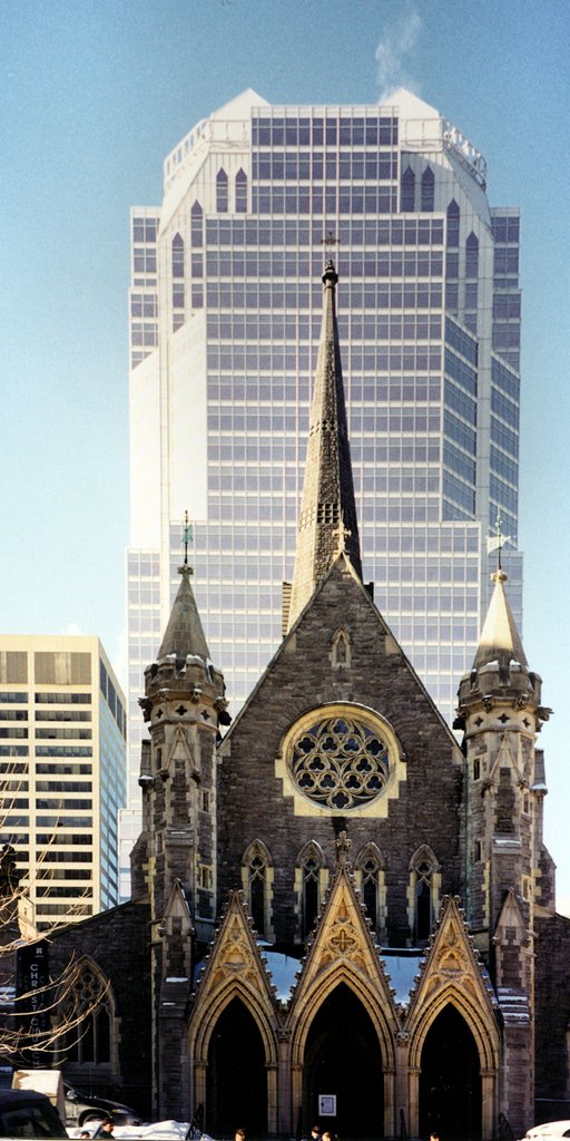 Montreal St Andrew Church. Past/Present