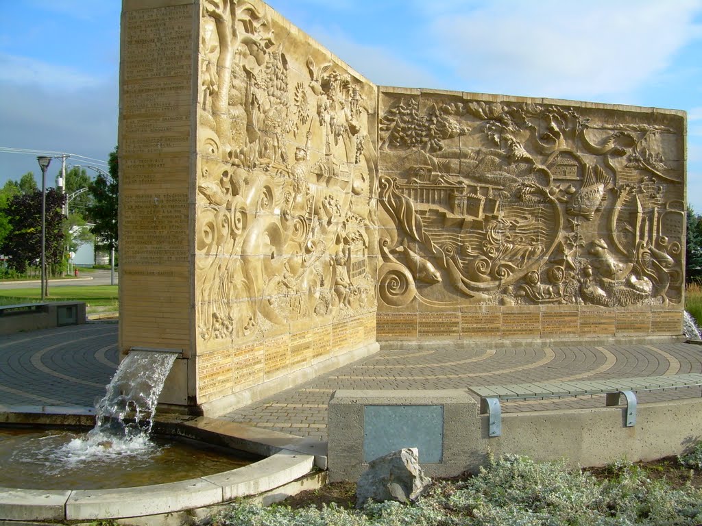 Murale du millénaire, Rimouski, artiste: Roger Langevin