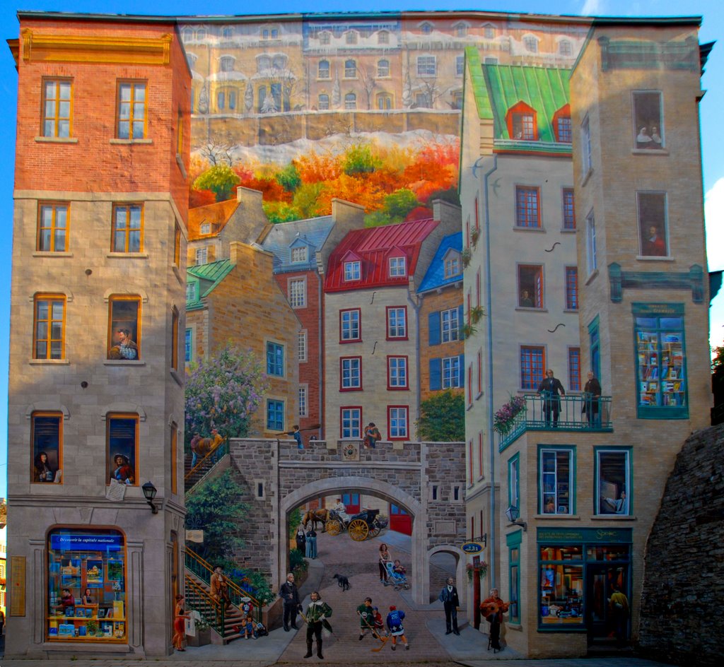 mur peint à Quebec