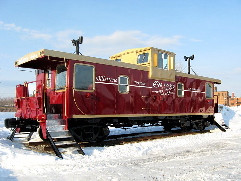 Orford express ticketing caboose