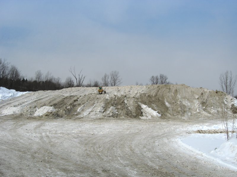 Butte de neige des rues