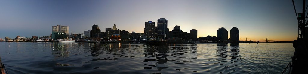 Halifax from the Bay (Sunset panorama)