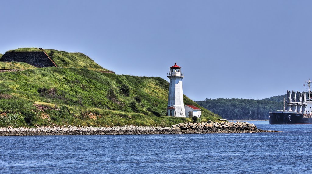 Georges Island lighthouse - seen from Halifax harbor
