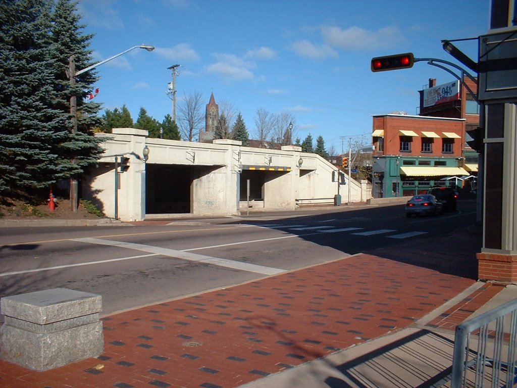 train bridge crossing main street
