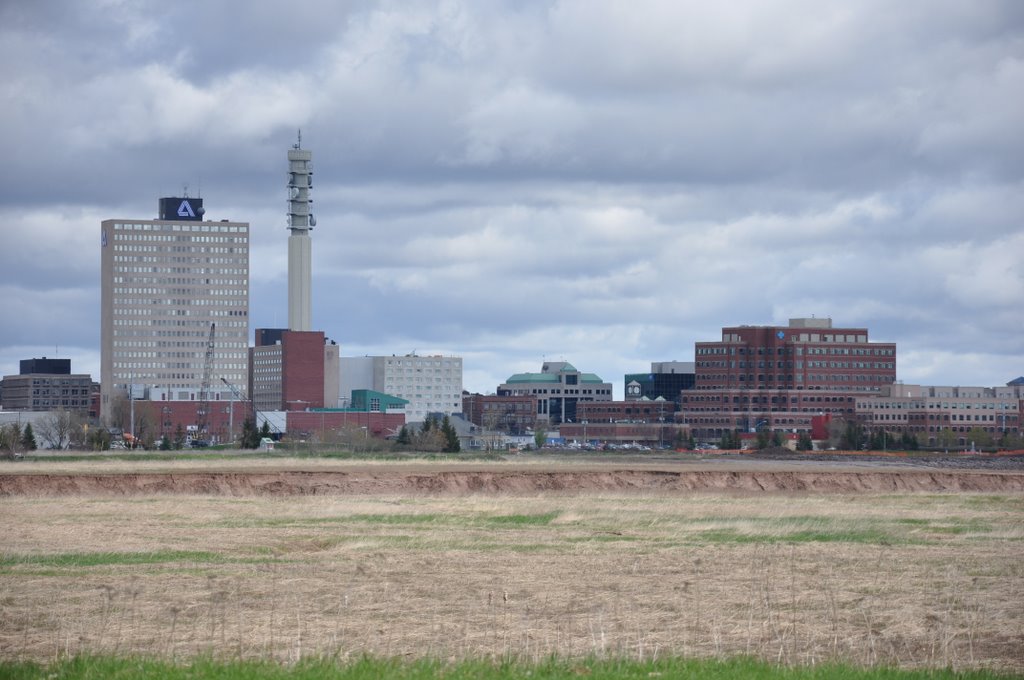 Downtown Moncton, New Brunswick from south
