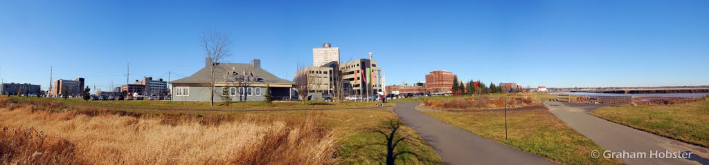Moncton Panorama from the walking trail by PetiCodiac River