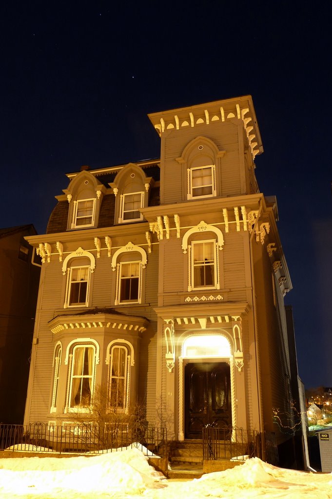 Old Saint John house by night