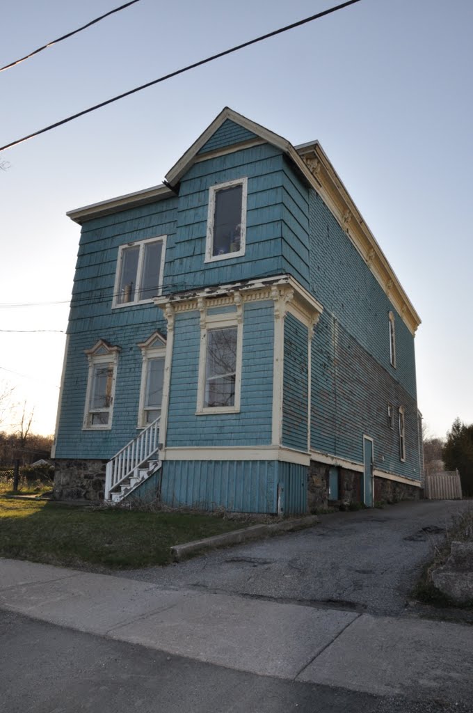 Old blue house in the north end Saint John NB 2009