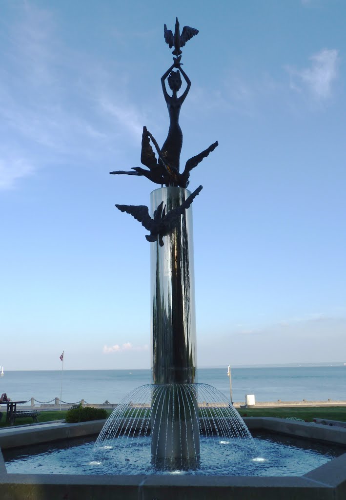 "Lady of the Lake Fountain" at Spencer Smith Park, Burlington Canada