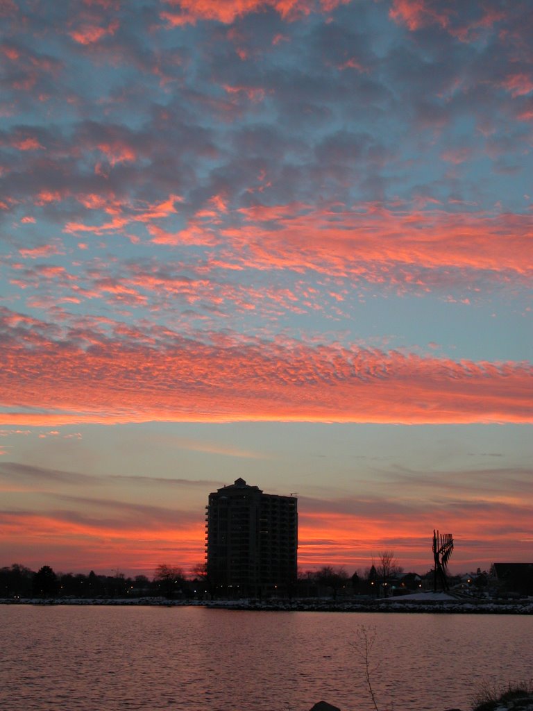 Sunset in December, Barrie Ontario