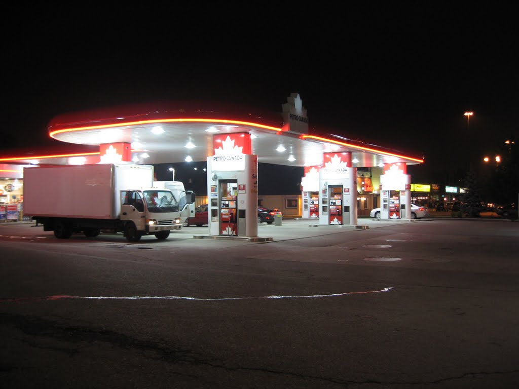 Petro Canada at night