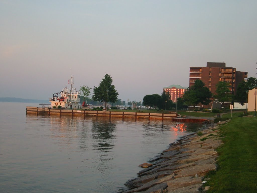 Early Morning Waterfront Scene
