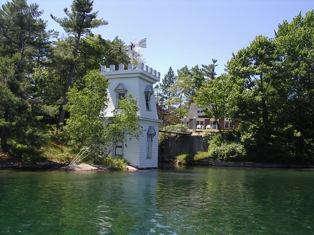 Boathouse with Suspension Bridge