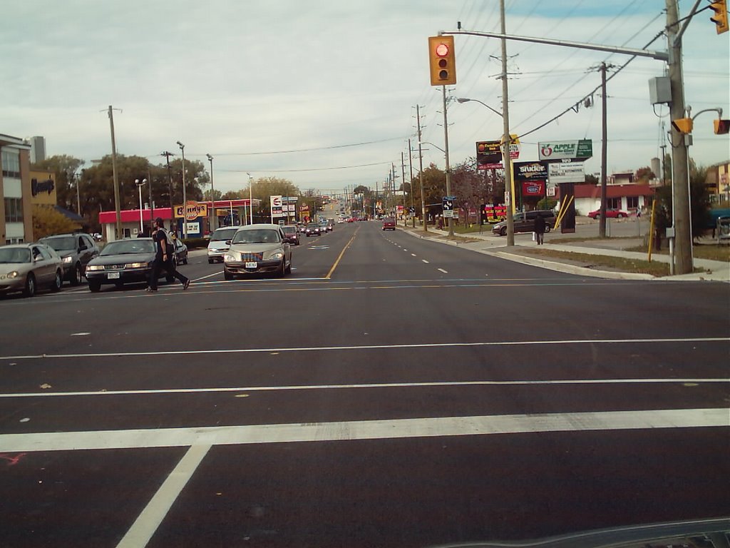 Looking North on Weber St. at Marshall St. intersection