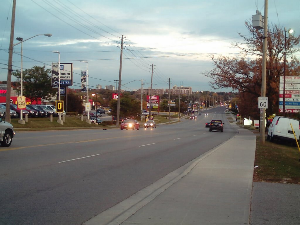 View South on Weber St.