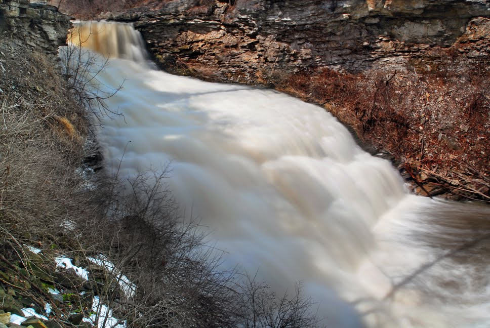 Beamer Falls in March Light
