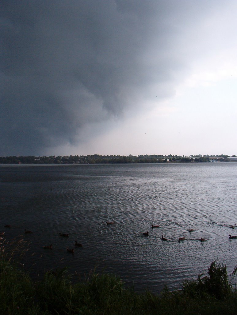 Storm over Cataraqui river