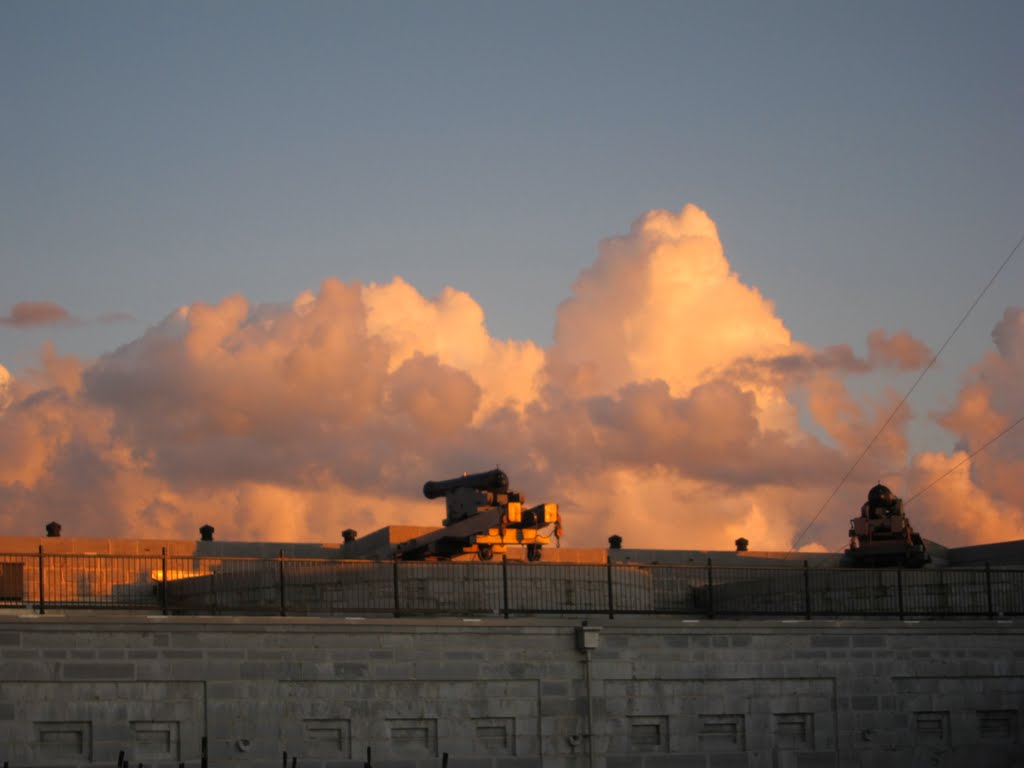 Fort Henry Canon at Sunset