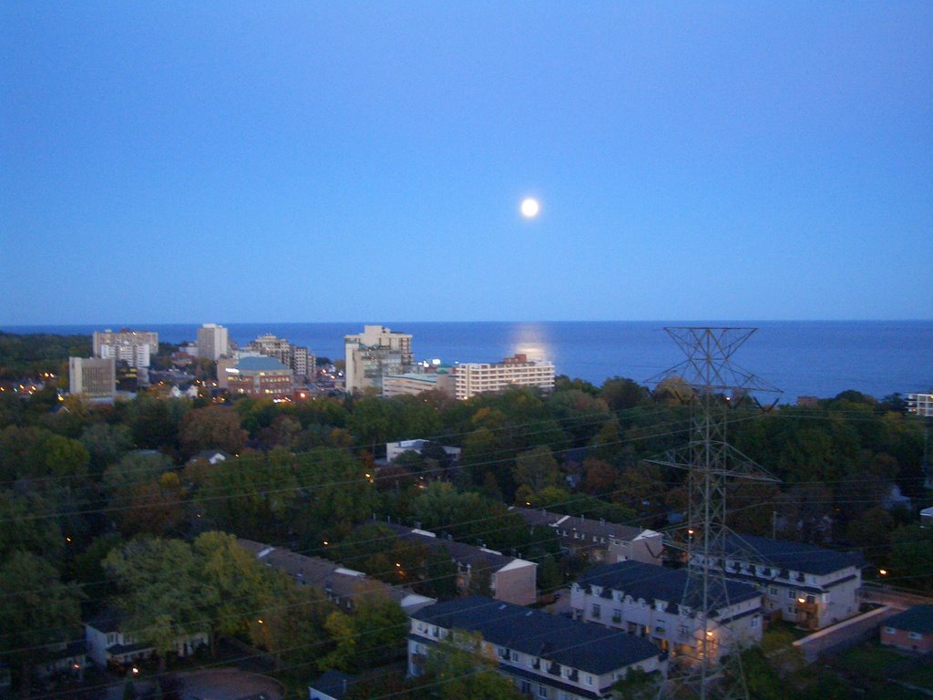Moonrise over Burlington