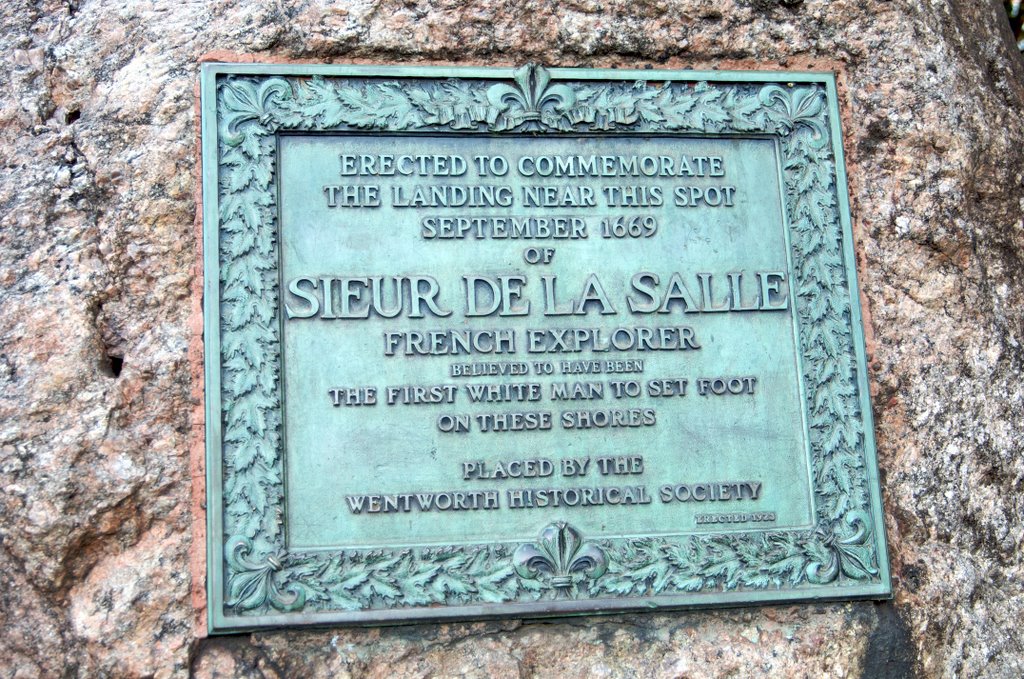Sieur De La Salle commemorative rock