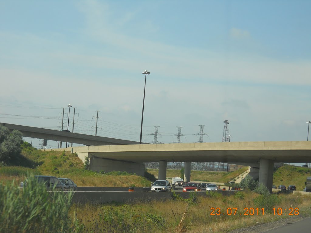 Intersectie  autostrazi catre Niagara
