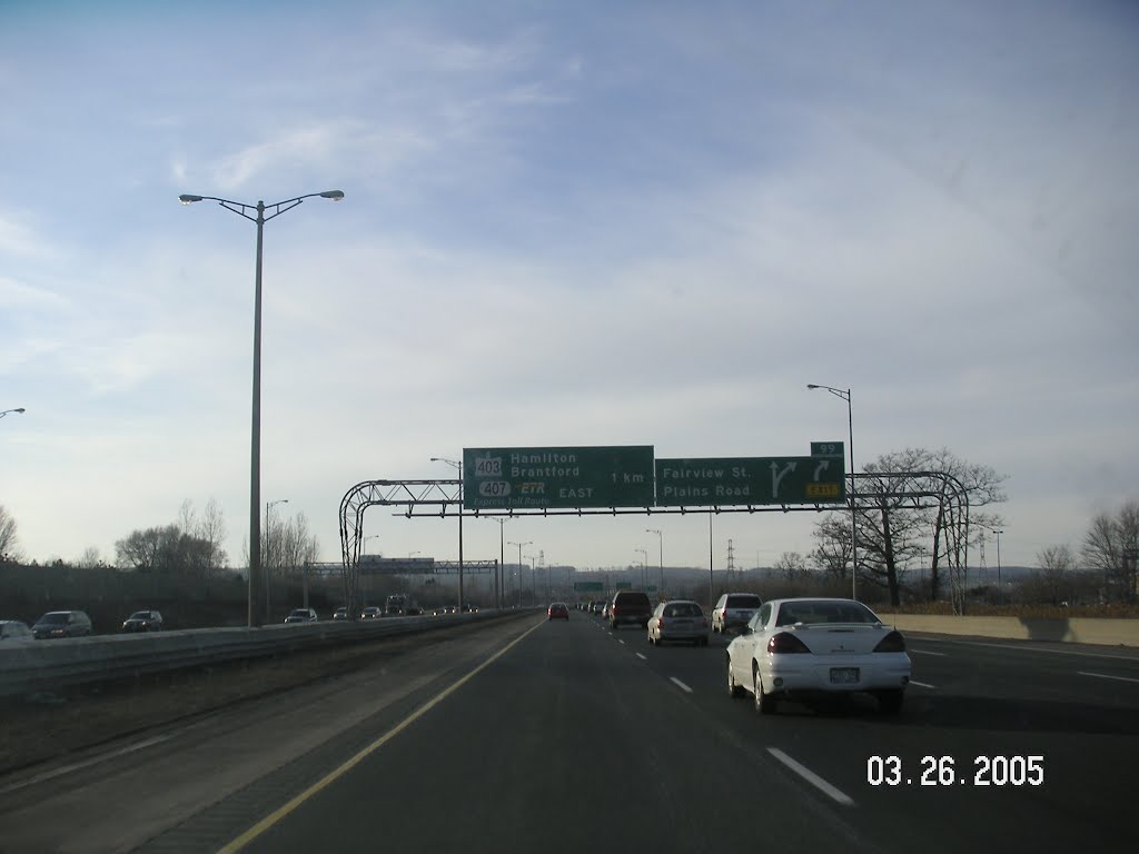 Queen Elizabeth Way, Burlington