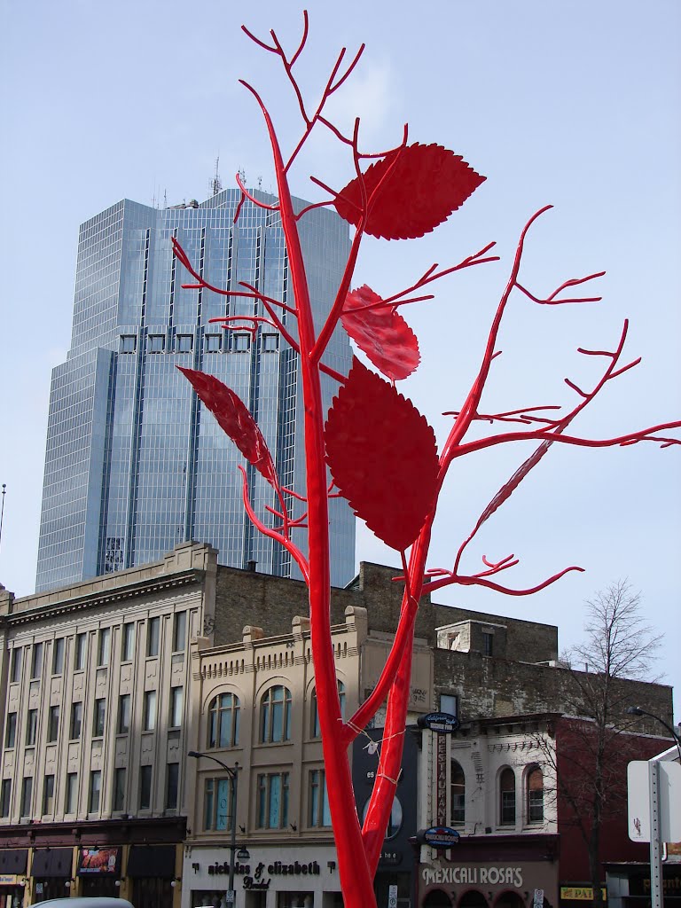 Tree Sculpture in Downtown London Canada