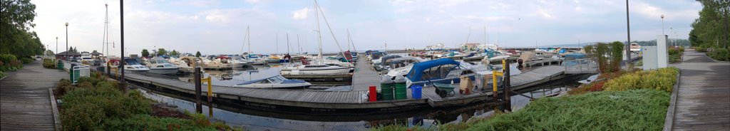 North Bay, the Marina, E-W view from the boardwalk- Sept 8, 09