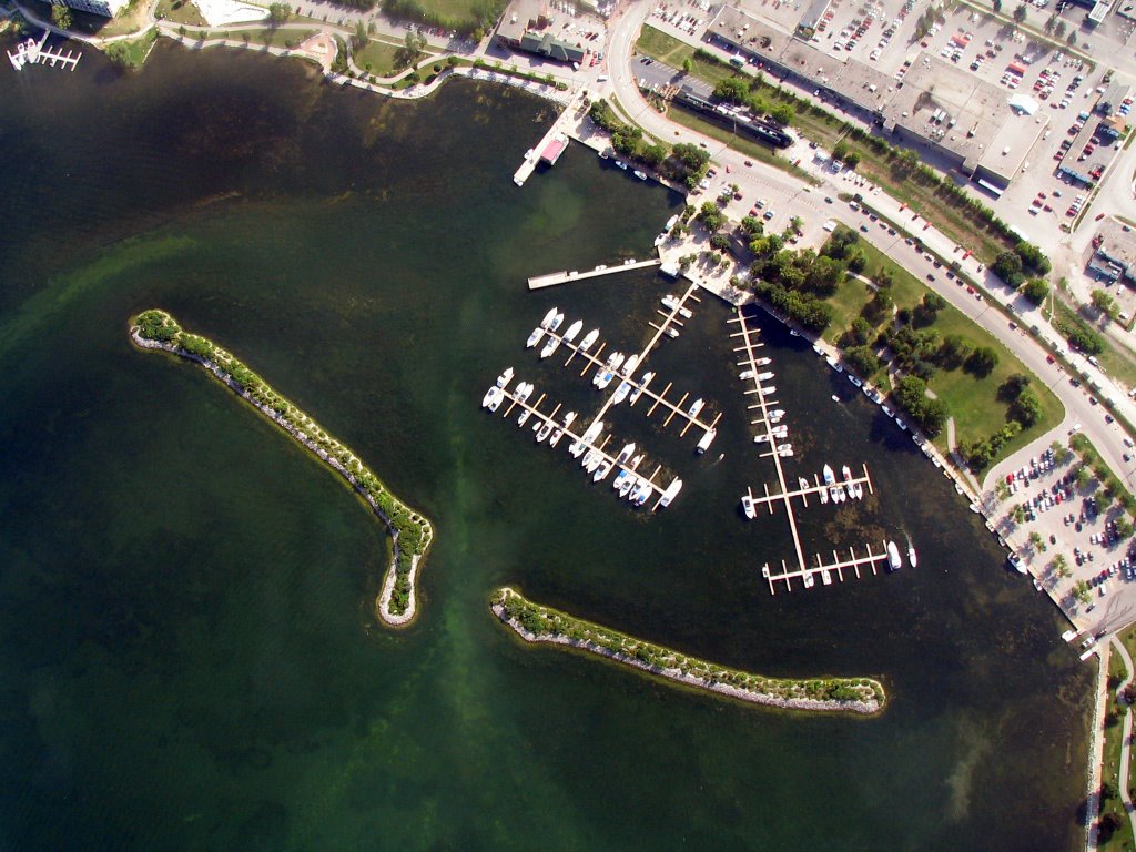 Port of Orillia from above