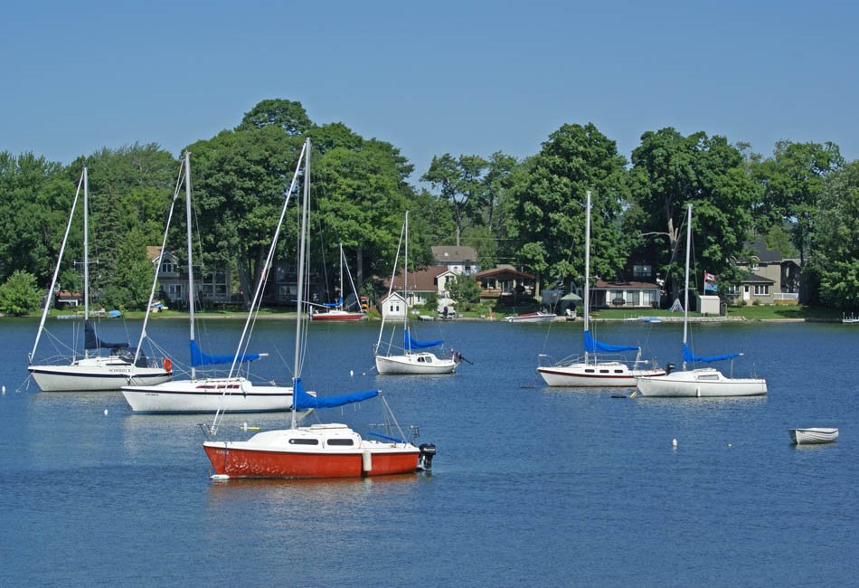Tranquill Scene on Pumpkin Bay, Orillia ON.