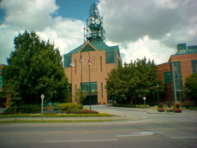 A closer look at the Pickering Civic Complex.