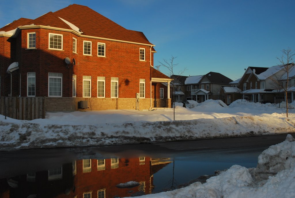 House with reflection